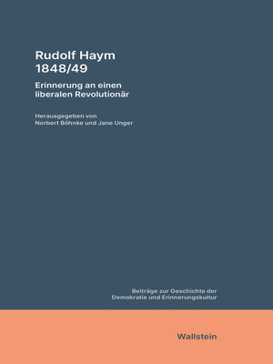 cover image of Rudolf Haym 1848/49